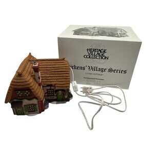 Dept. 56 Dickens Village Cobb Cottage Vintage 1994 Christmas Village Collectible